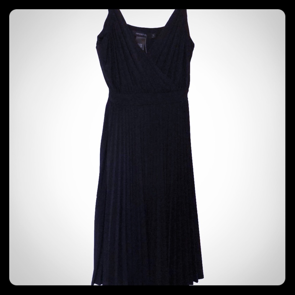 Arden B. cocktail style dress with Gold Straps
